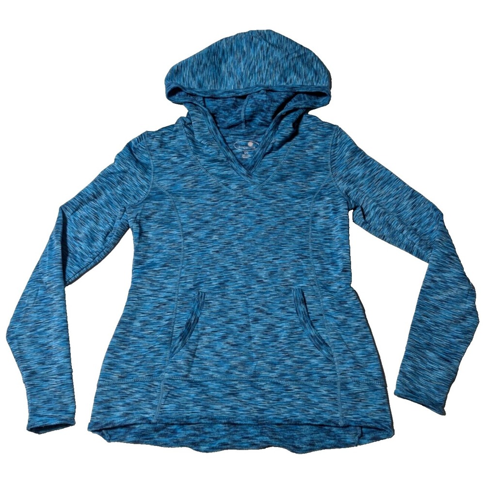 TANGERINE‎ Women Small Turquoise Marl Stretch Blend Pullover Hoodie